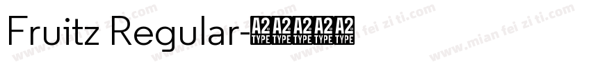 Fruitz Regular字体转换